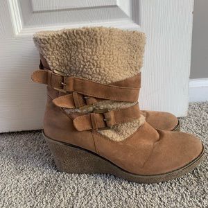 Huff Hewn Booties with Sherpa Lining